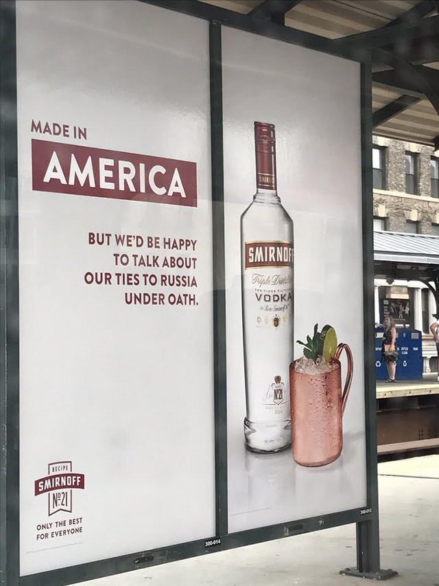 Smirnoff Vodka | Bus Shelter Advertisement